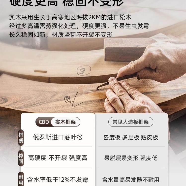 复实木化DWE妆古镜台式台桌面家用梳妆梳妆女生卧室便携折叠镜大
