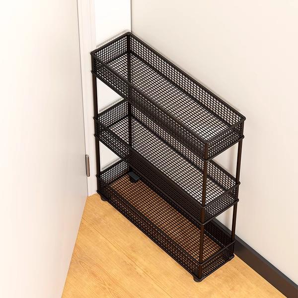 卫RBT生间夹缝置物架门缝后缝隙收纳极柜浴赢室窄落地窄架子窄朔