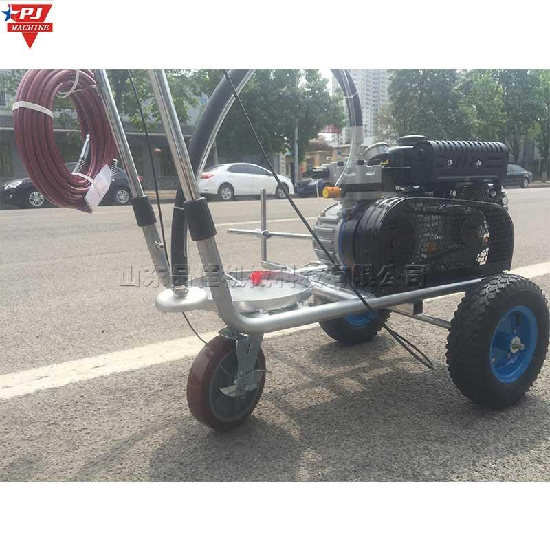 小型马冷喷线机划塑胶跑道路划线机手标推式896停车位线划线车