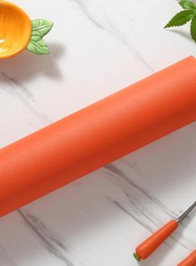 素新色PC波音610软片厚加黄色橙色防水纯色自粘磨V砂墙纸家具翻贴