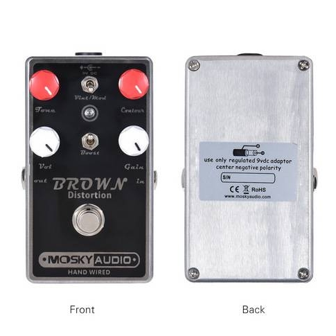 MOSKYAUDIO 吉他效果器 手工效果器BROWN DISTORTION生产厂家