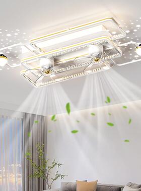 客风扇灯卧室餐厅吊扇一体灯2025厅全新款led吸顶灯具屋WIU套餐组