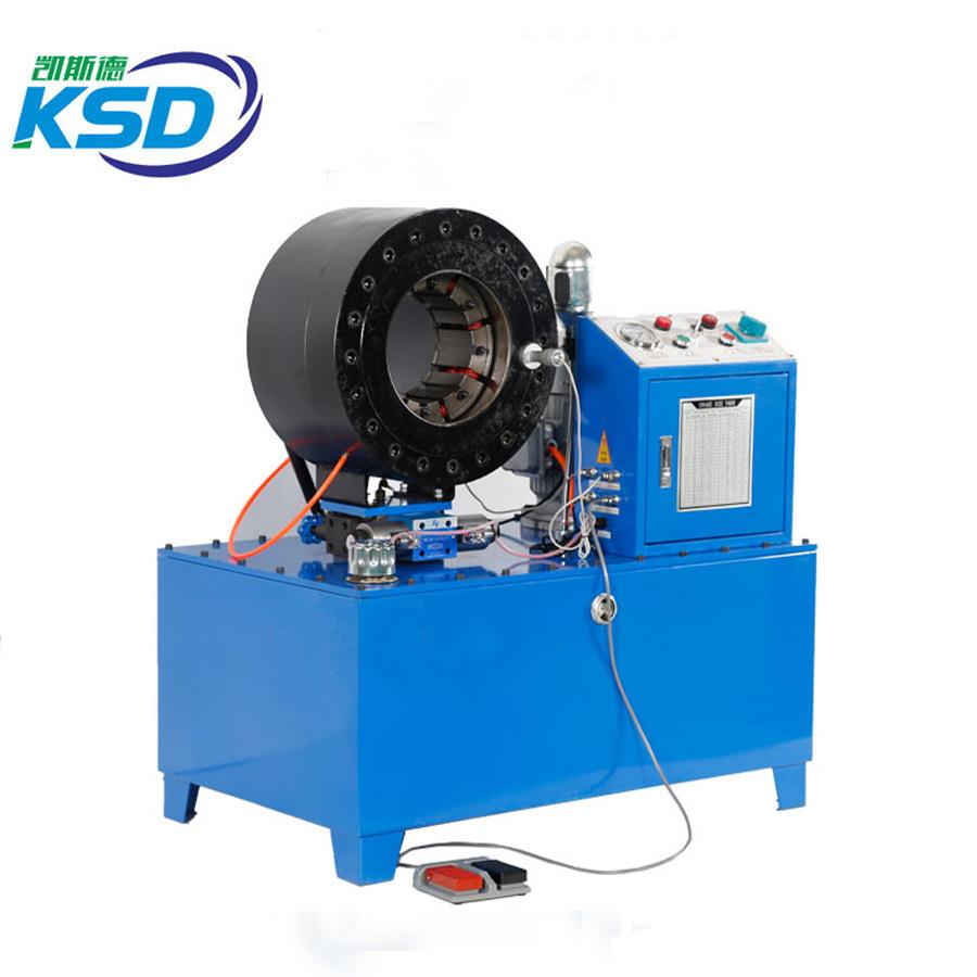 5m钢丝3绳扣压管机挖机油KSD504管胶管扣压机6-5m1mm汽车油管压管