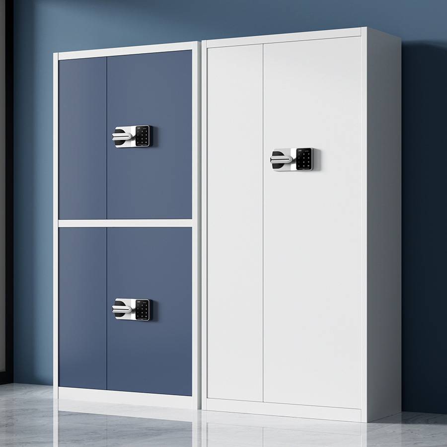 指纹电子保密柜钢制密码文件柜保险柜铁皮资料柜矮柜办公室储物柜