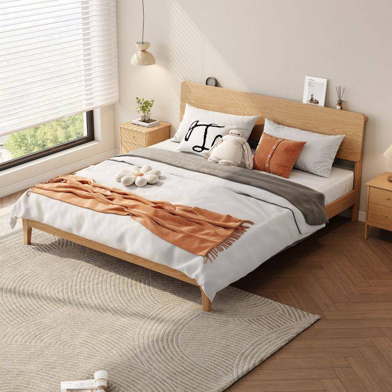 实DHT木双人床代简约1.5现米1经济人型主卧家用单小户型.2出租房