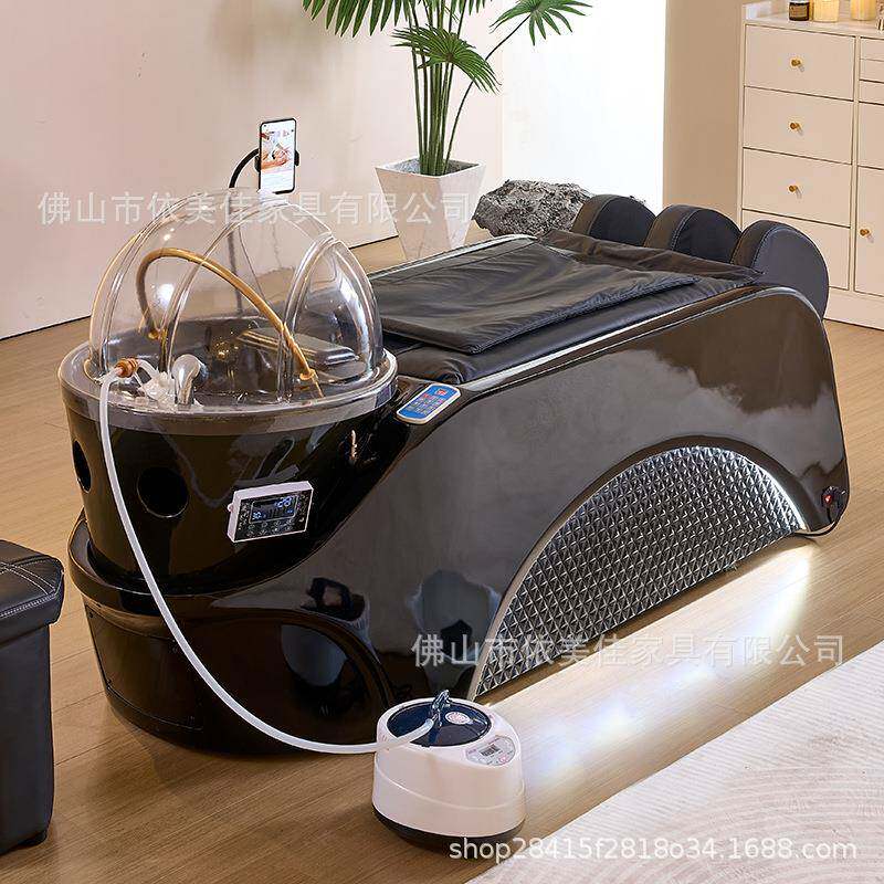 电动按摩洗头床理发店发廊智能全自动美发店冲水床泰式熏蒸头疗床