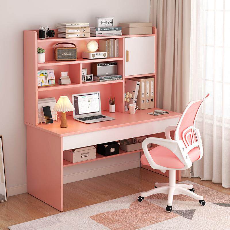 学生用学习HGD桌儿约童书桌书架家组合一体桌椅装套简卧室小孩写