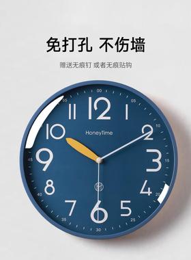 ?挂钟客厅家用简约现气代大时钟挂SRL5墙卧室静音挂表02新款石英2