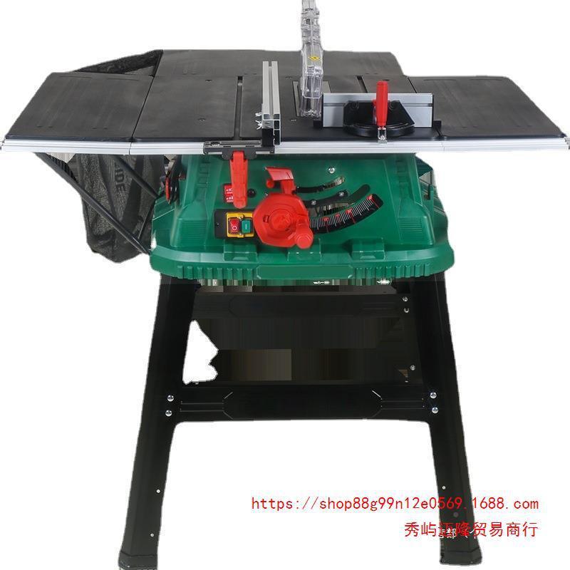 多10寸功能低速锯家用式切割机裁板台锯869木工无尘锯台电动工具