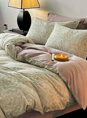 厚磨四件套纯棉全棉件20加25新款冬季被套床单床笠三套床CAA上毛