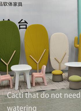 活动式创意风隔断软包屏风简约装摆件隔屏断墙饰公办室儿童TRQ区