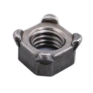 B13680 M10无定位圈 DIN928四方JCV焊接螺母B形角四角G点螺焊母M4