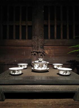 厂家仿石雕石素面方青桌古45103茶桌茶盘桌中式复古陈设摆石设装