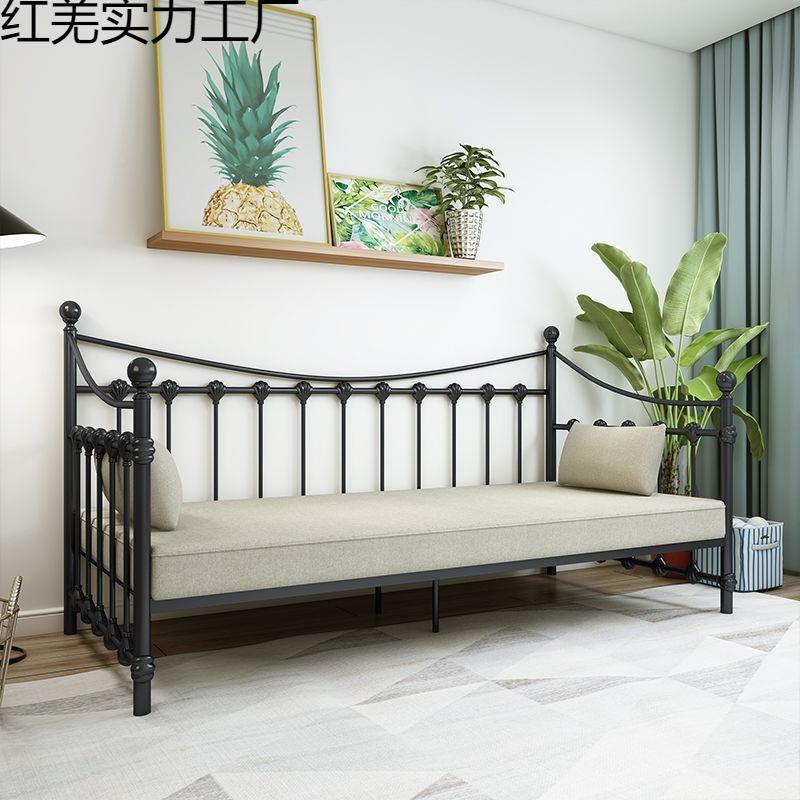 欧式简约铁艺沙床人坐卧两床用沙发床单床公主床儿童推发拉床FOU