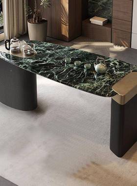 新天QGD然奢石台轻奢高端茶桌豪椅款办公桌茶华庭院别墅家用阳台