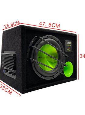 汽车音响汽车低音10寸12炮V车载源PCZ低音炮重低音有功放音