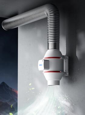 管风机静音换气扇厨道房油烟抽风大吸力流卫XVT生间排风机斜扇