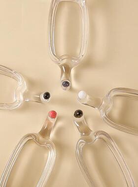 厨房颜值担当水玻晶璃酱碟醋碟UTU家用小猫蘸！料盘油筷子托