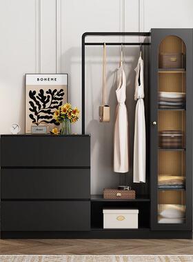 法式复古斗IIX柜卧室户型纳储物收柜床尾挂架衣一体客厅小轻奢置