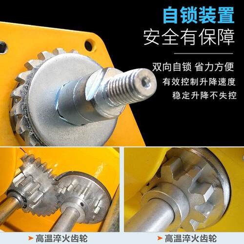 双向自锁手摇绞盘C-120钢0LBS型手动丝绳牵851引手摇J绞车
