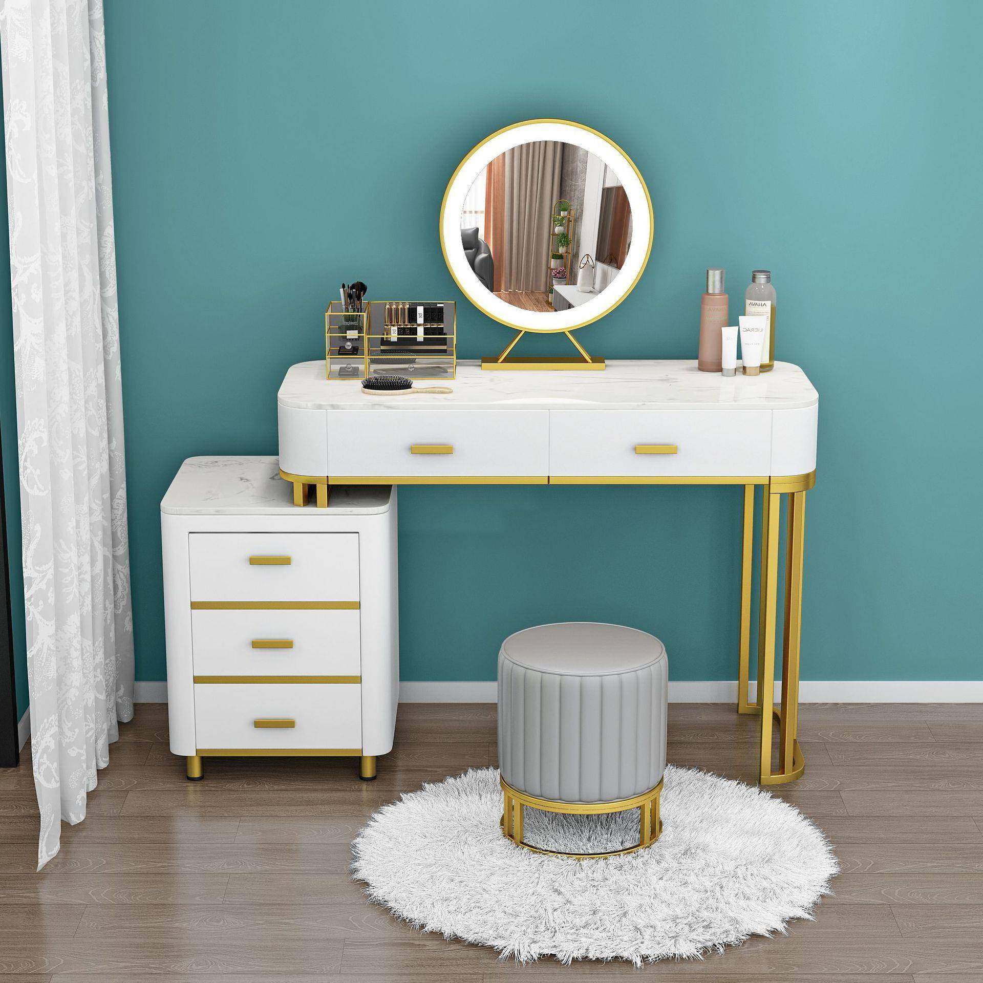 卧室轻奢梳妆台组合带柜子收纳大理石梳妆桌网红带LED灯化妆桌椅,畜牧/养殖物资,畜牧/养殖器械,淘宝优惠券,粉丝福利购,淘宝优惠卷