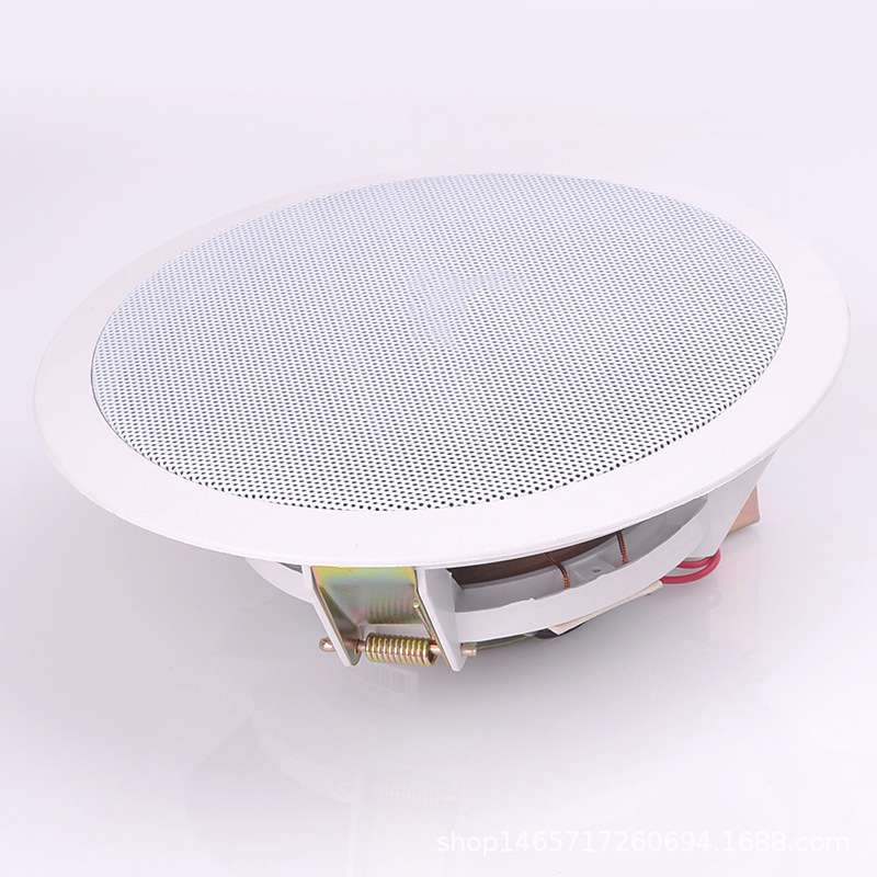 家豪佳 JHJ-535定压吸顶喇叭音响音箱吊顶天花喇叭6寸定压喇叭6W