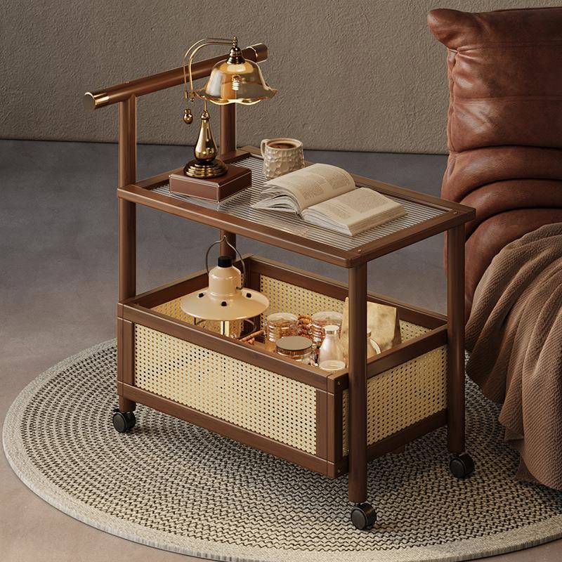 沙发边几可移动多层简易茶几家用客厅小推车卧室床头置物架子书架