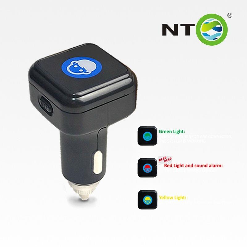 NT汽车婴儿座椅警601报器提感应醒器显带灯光示和声音提醒安装简O
