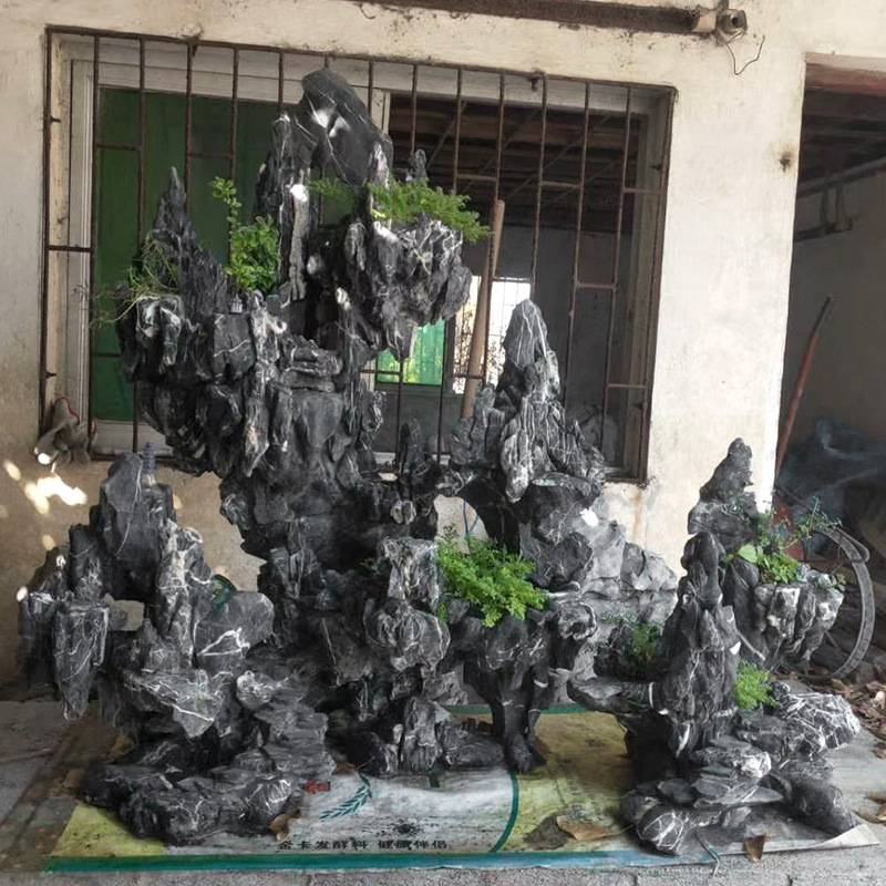 青龙石水族鱼缸造景石微景观造景园林假山石英德产地天然青龙石