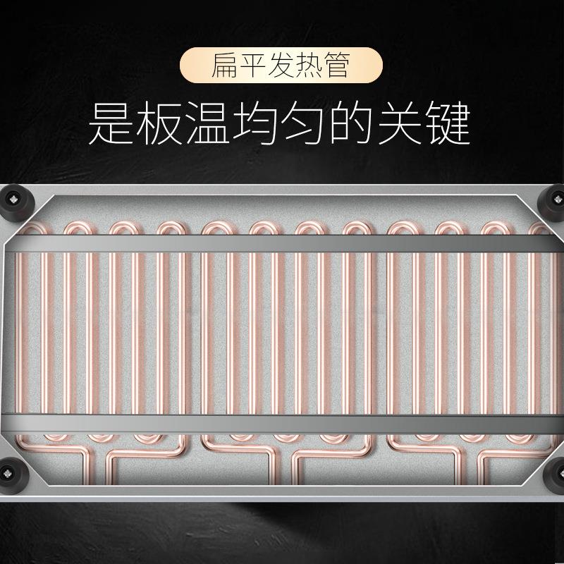 688铁设烧备商鱿用摆摊手抓饼机器铁板鱼煎牛板排烤冷面机