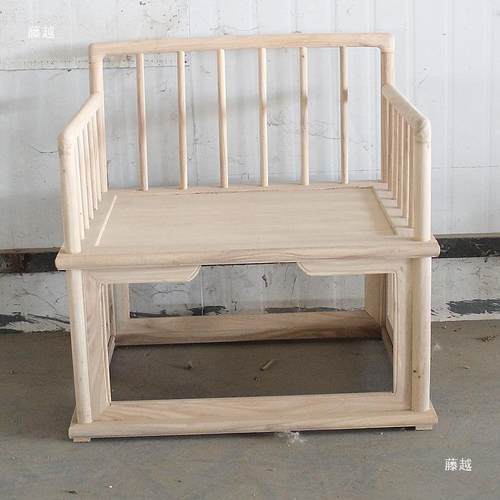 方老榆木沙中发组合白JJP茬新式全实白床坯原木罗汉木沙发白垒德