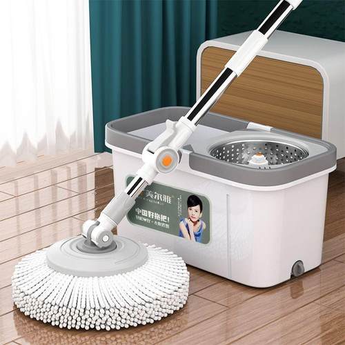 转美尔雅旋转拖把干湿无品牌/两用拖手洗加大加厚家用旋懒人吸水