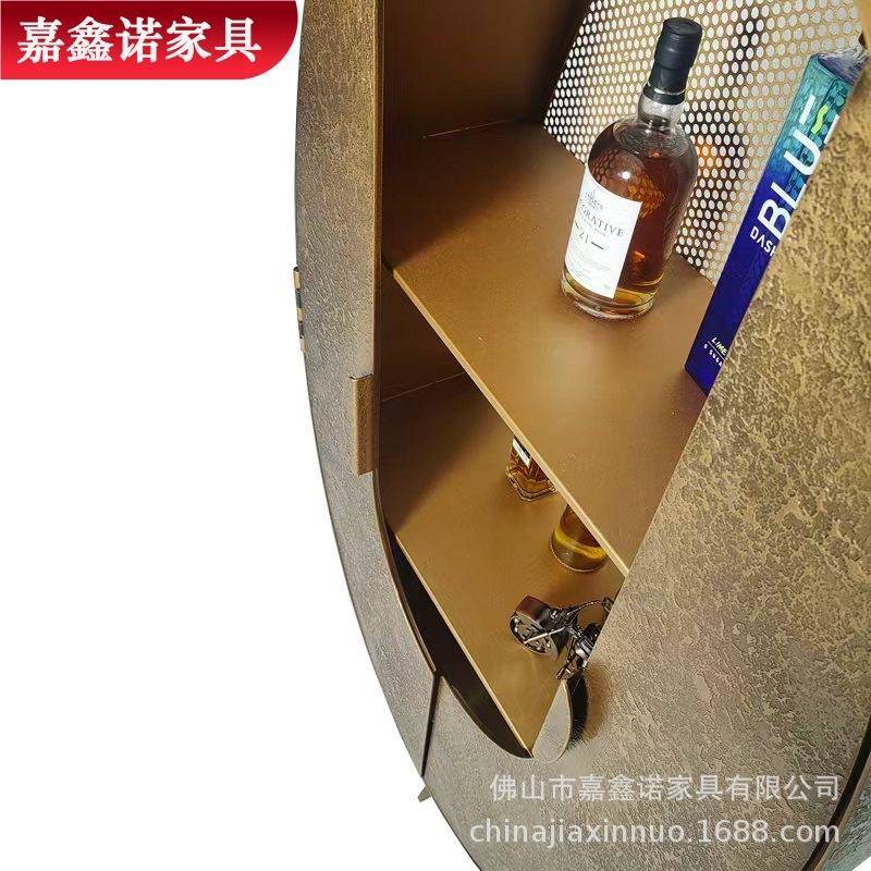 嘉柜鑫诺轻餐厅高档展示柜奢酒YFO钢多层收纳柜设炭计师款胖企鹅