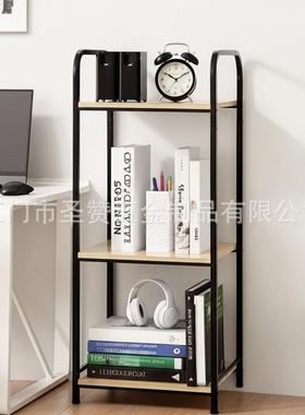 浴落地三层毛物巾客架厅书C-1292室房铁艺木质书架客厅展示收纳置