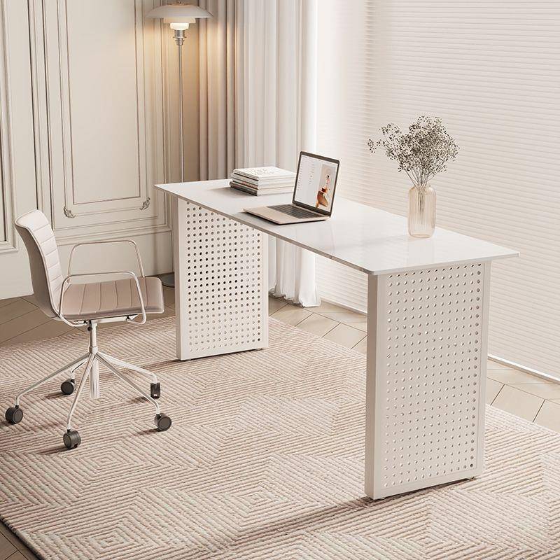 岩板桌加粗长条书桌播窄条桌现代简约暖气UQK片玄关电置桌直脑桌