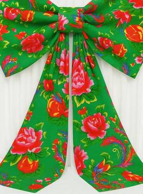 圣节东北冬日传统民俗诞画布蝴蝶结背装景饰件布置拍OXU照道摆具