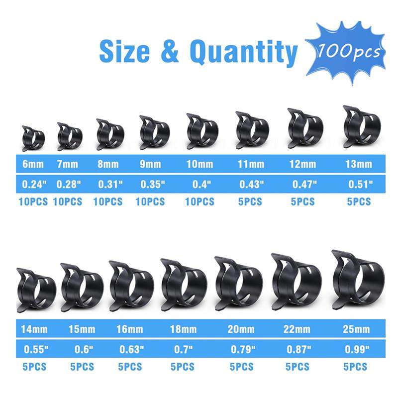 1管0PS卡箍弹性卡箍箍达克罗油夹汽车水管KVXC夹日式卡箍配工具