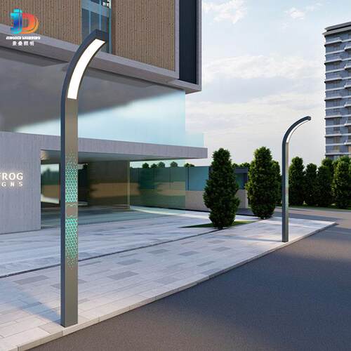 院景观JD-04140庭3米户外灯现代时尚公灯园亮化LED立柱灯广场区工