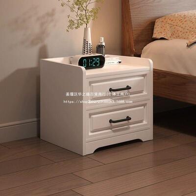 床头柜边卧室家用型简约38549现功代卧室储物柜经济简易多能床收