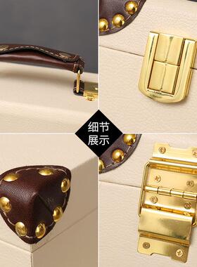 欧1113C件木质手饰提式箱摆件客厅橱窗装箱实体店装饰摆可