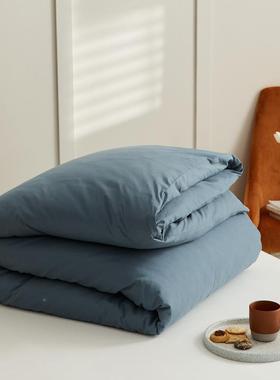 00S长绒棉全棉磨单毛被套1简约纯人色纯棉单双人床上独tb-65717被