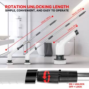 热电动清洁刷家用多功能7卖合2471长卫间浴生室手持柄多功能清洁