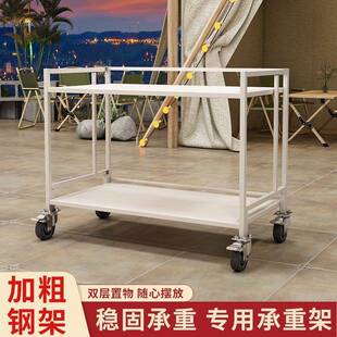 夜市移动烧烤淀粉肠无品牌/摆摊吃小桌推车可折叠子餐小出摊位架