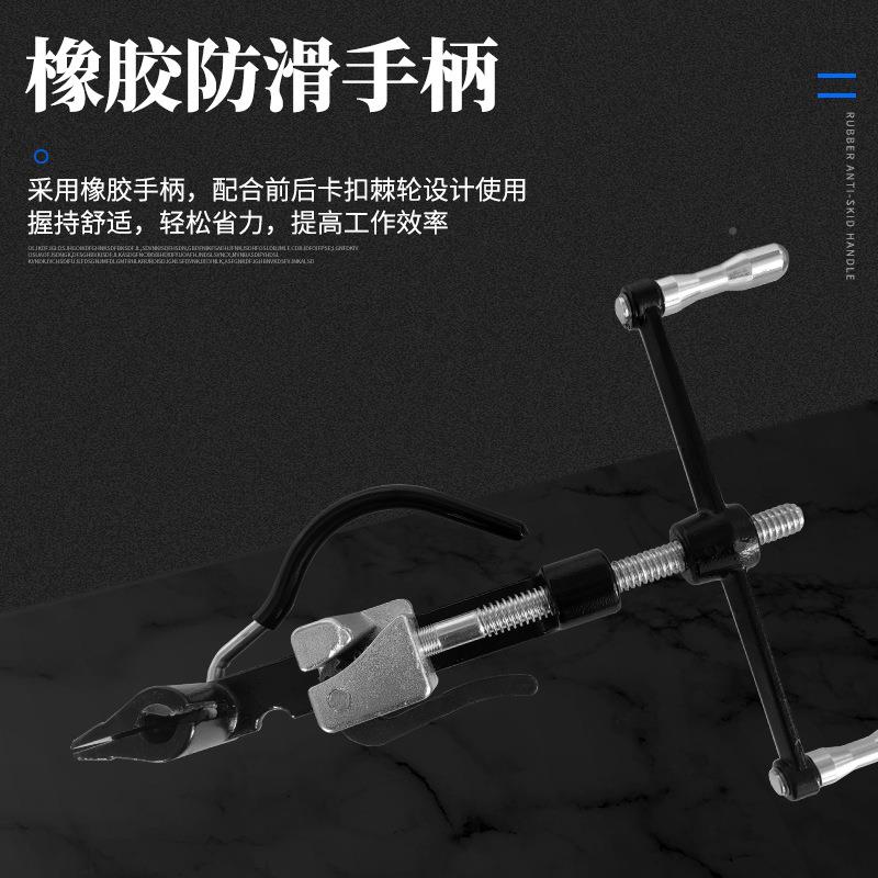 不锈钢扎带带工具螺杆式手摇扎钳船带用打式包机钢BL带盘收紧切断