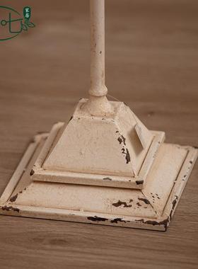 法艺式浪漫烛台光晚餐蜡烛台复古铁装摆件餐厅烛婚庆拍A2718摄饰