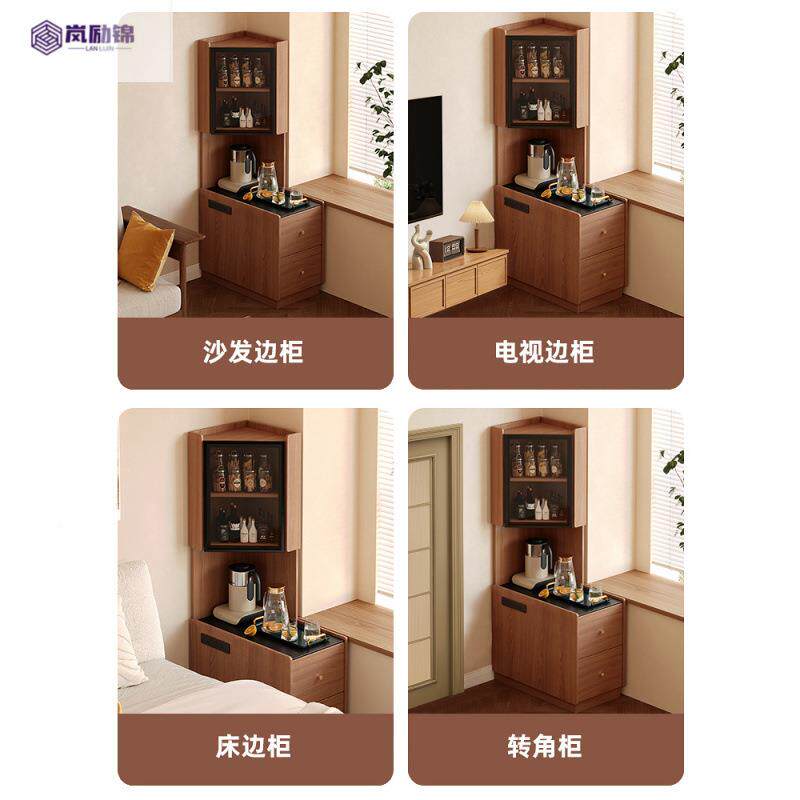 转茶桌物架墙角床头收纳柜客厅拐角茶台20置25角沙新款71996208发