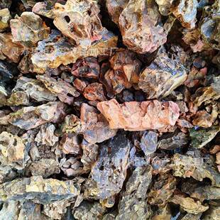 水陆ZOD微缸景观皮石沙盘饰装小块松假山石不规则多孔松皮石