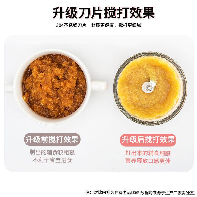 婴儿辅食机宝料理宝棒家打用电拌动小型迷你榨果汁搅米糊蛋2打泥
