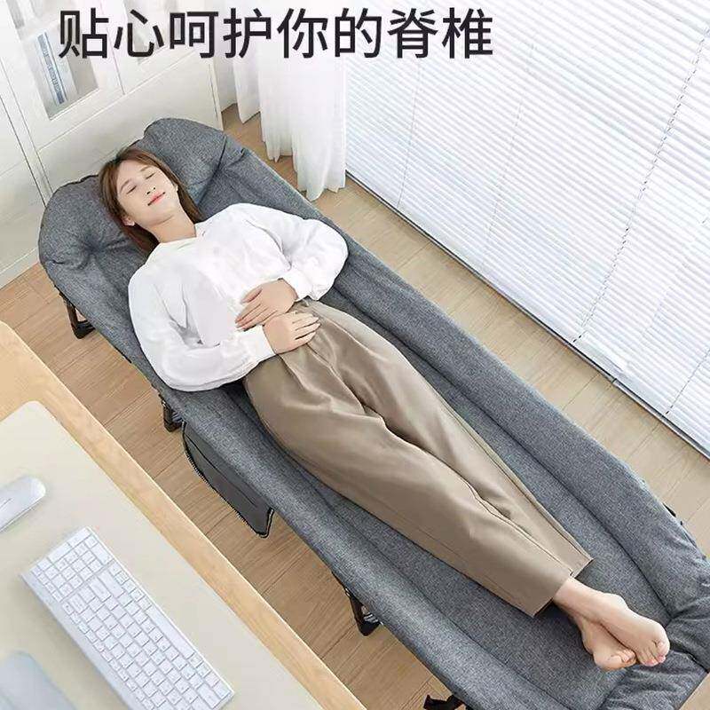 美式折叠床户外品野营睡袋午用休调节加可棉带人枕头单休闲全身