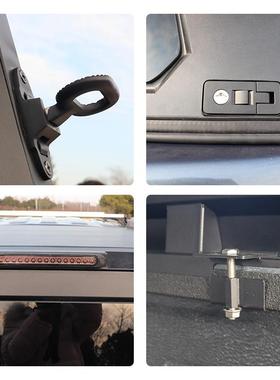 盗PMM双龙sangyongrexton开actyon皮卡锰钢装饰板三s门防后箱高盖